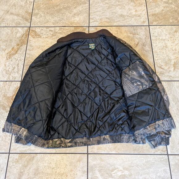 Gander Mountain Mens 2XL Jacket Hunting Mossy Oak Camo Lined Winter Coat Quilted - Picture 10 of 13